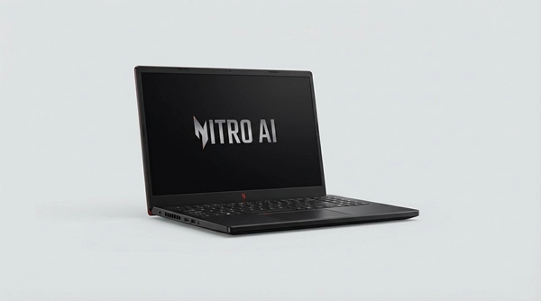 Acer Nitro V 16 AI budget gaming laptop with backlit keyboard